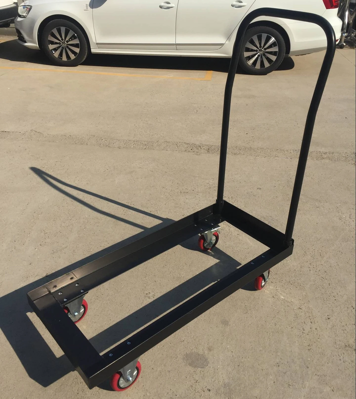 Wholesale Steel Chair Cart Four Wheels Chair Trolley For Folding Chairs