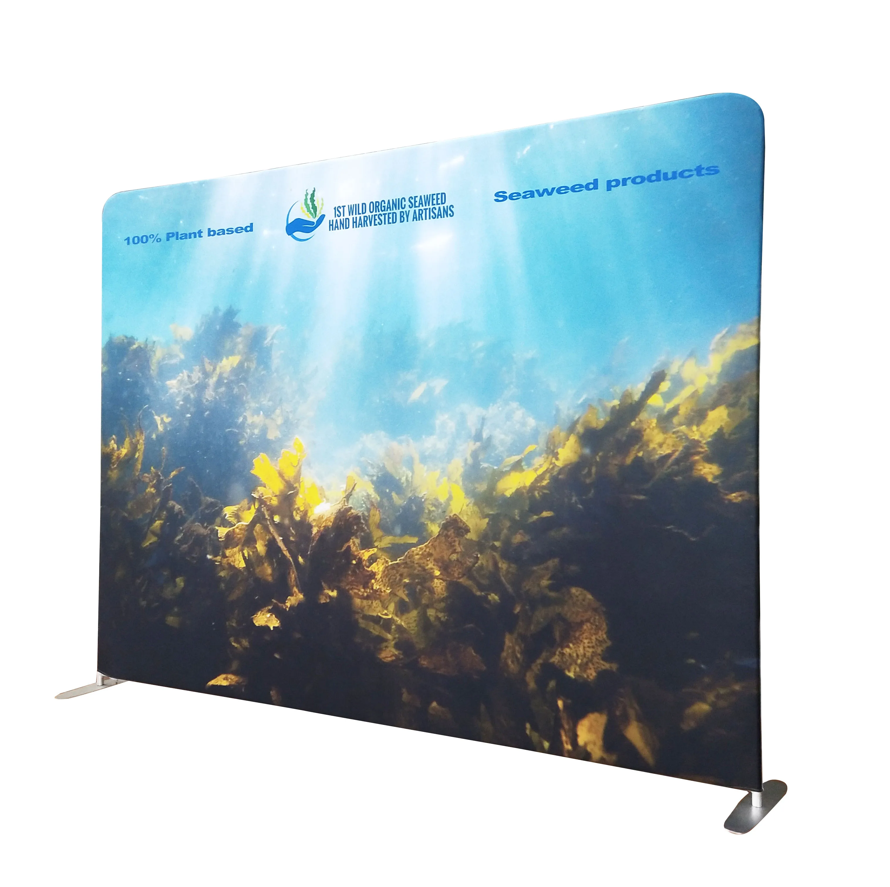 Long lasting 8ft 10ft tension fabric backdrop exhibition wedding display stand