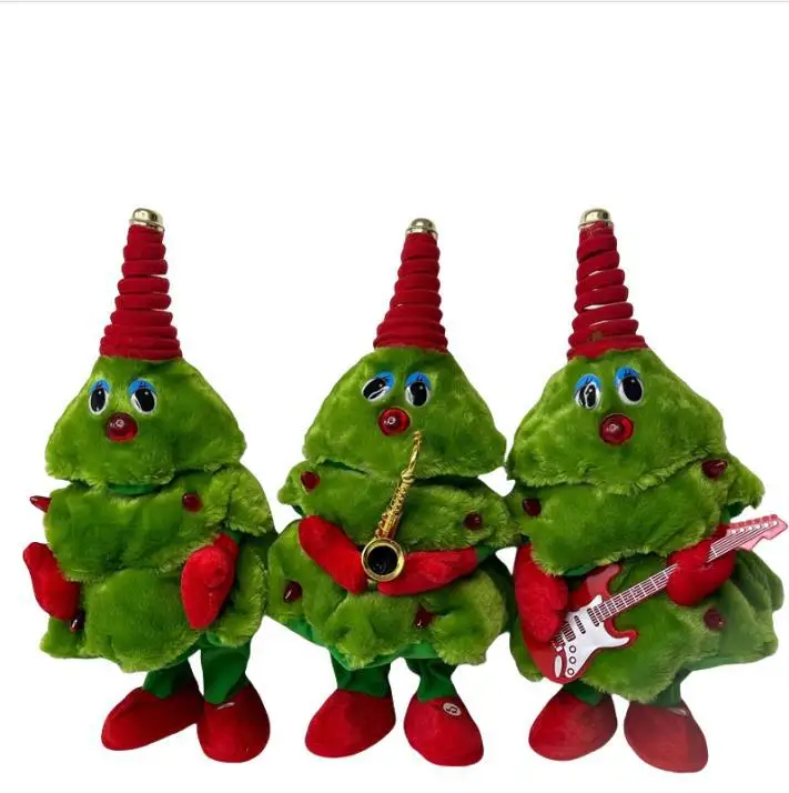 Creative Christmas Toys Singing & Dancing Santa Electric Singing Plush Educational Toy Perfect Christmas Fun Gift for Kids
