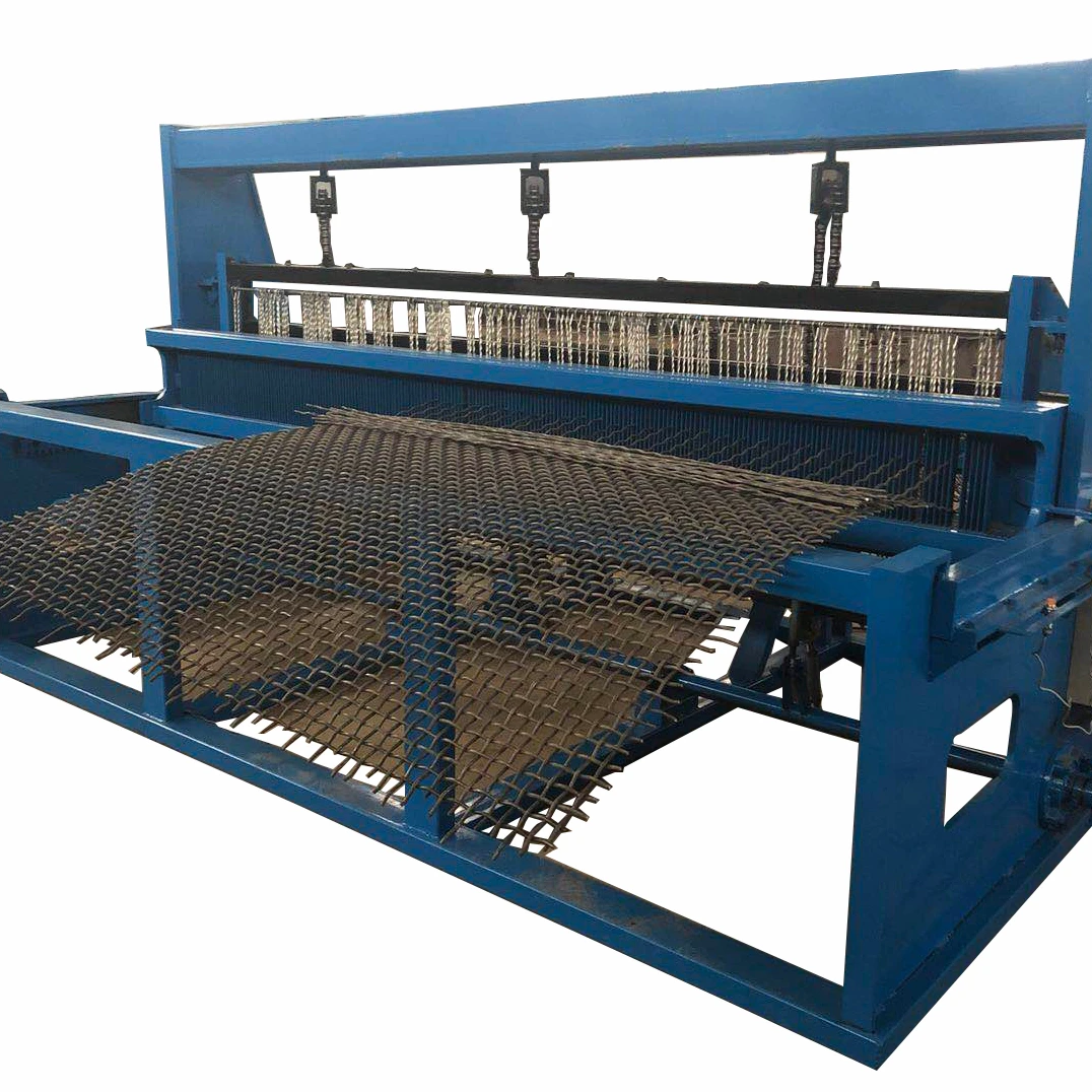 Crimped Wire Mesh Machine 6.0-12.0mm Heavy Duty Vibrating Screen Mesh Making Machine