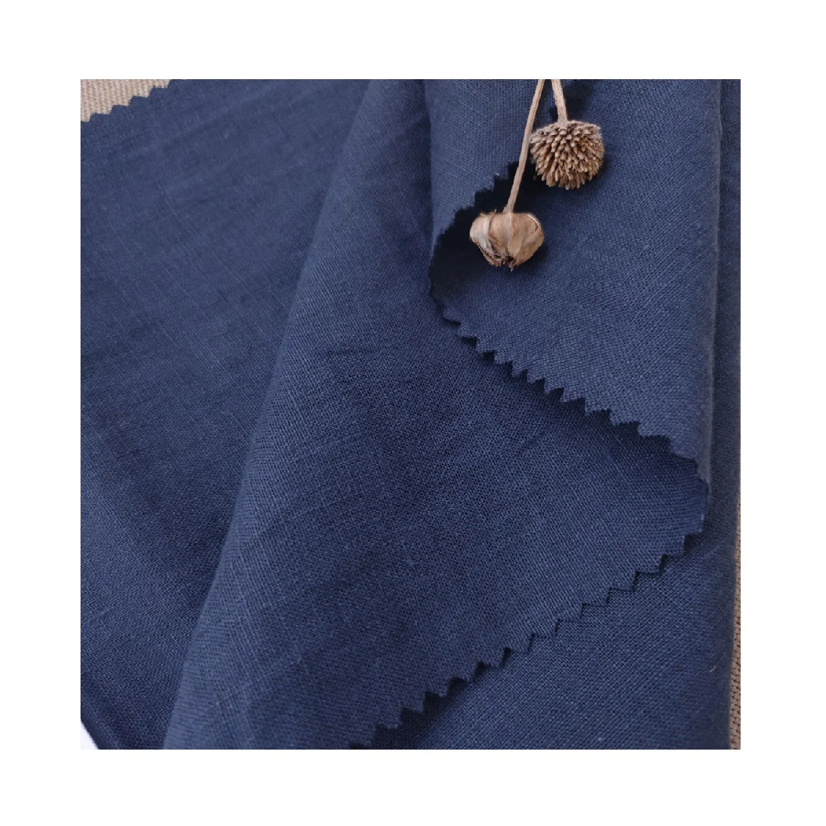 Good quality 100% organic hemp plain woven fabric for shirts wholesale