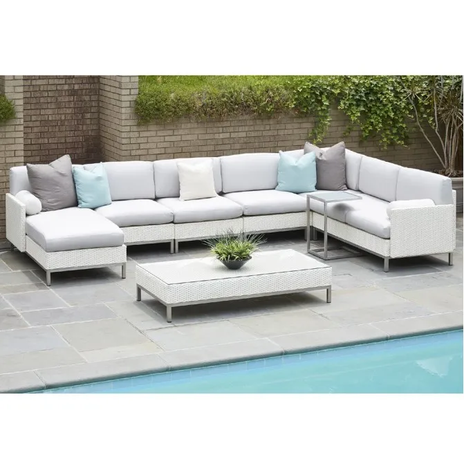 poolside leisure rattan outdoor sofa set patio garden furniture