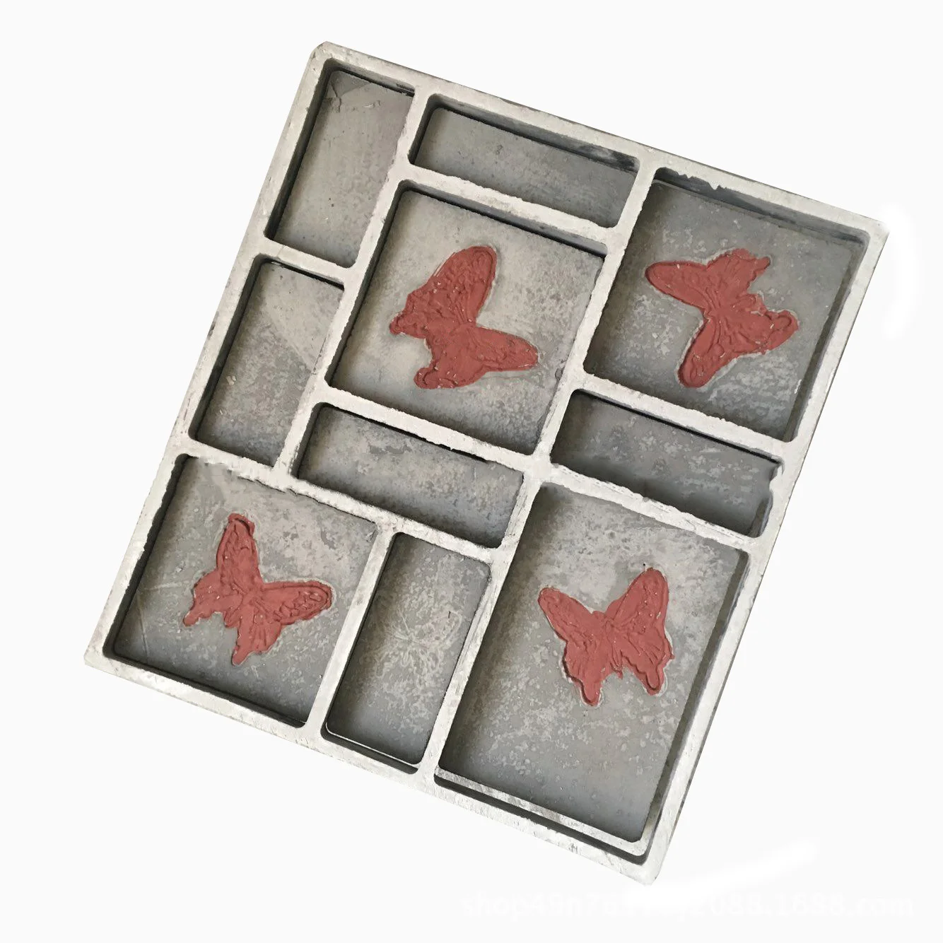 DIY garden cement mold paving antique plastic prototype floor European square concrete floor brick mold decoration