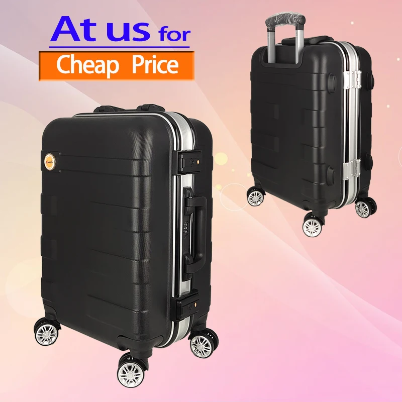 2021 Carry On Hard Shell Trolley Aluminum Frame Suitcase ABS PC Plastic Travel Luggage Case