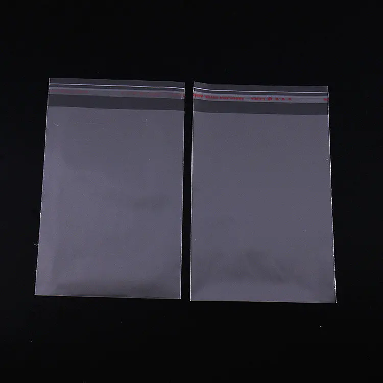 Resealable Transparent Cello Bag Large Self Sealing Plastic Poly OPP Cellophane Bag With Custom Printing Logo