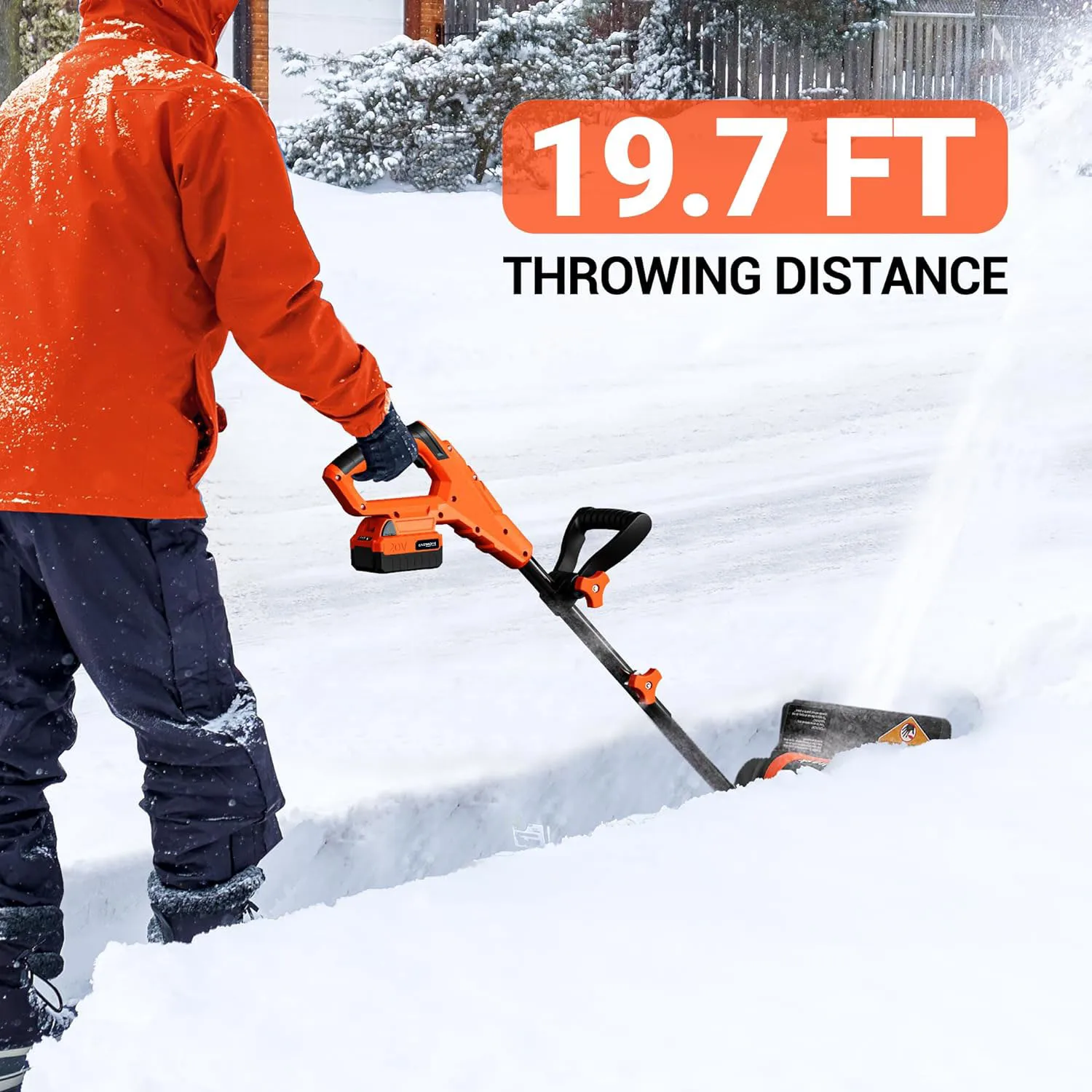 20v cordless electric snow cleaning shovel high pressure tools handheld motorized electric blower battery snow shovel