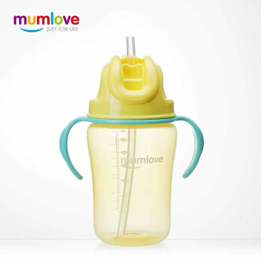 Mumlove Bpa Free Travel Drinking Cup Water Bottle Baby Water Bottle Pp Silicone Children Drinking Cups With Straw
