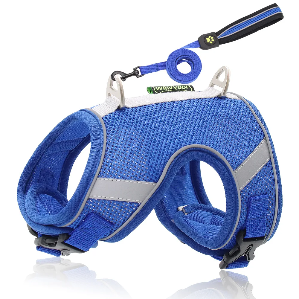 Professional design Solid pattern Polyester Dog Walking harness