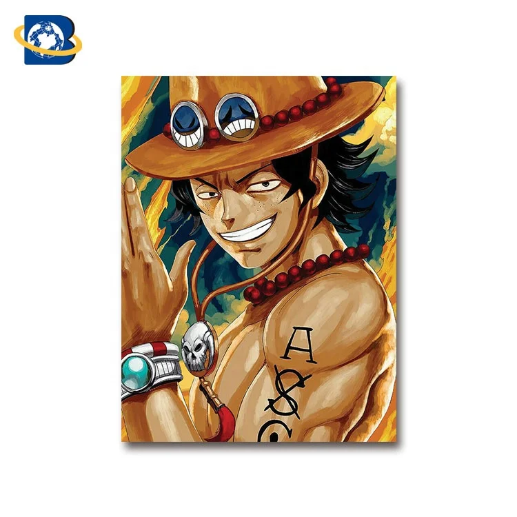 
3d anime poster Japanese triple transition anime picture flip effect poster of ONE PIECE 