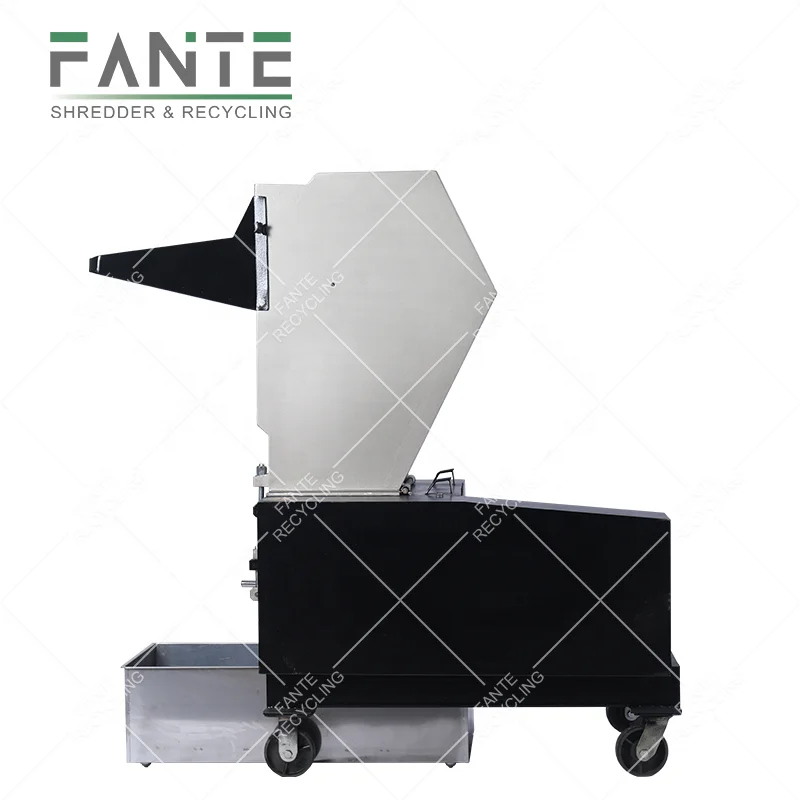 FANTE Waste hard plastic barrel film pet bottle recycling plastic pp grinder crusher