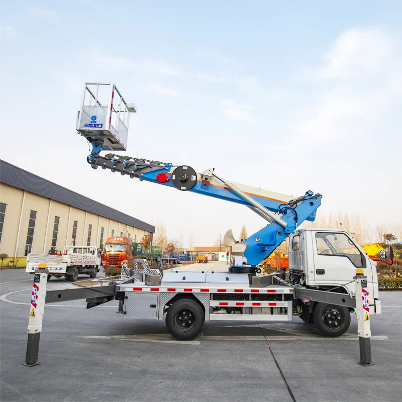 Aerial Ladder 25M 28M Bucket Truck Aerial Work Platform  Boom Lift High Altitude Working Truck For Sale