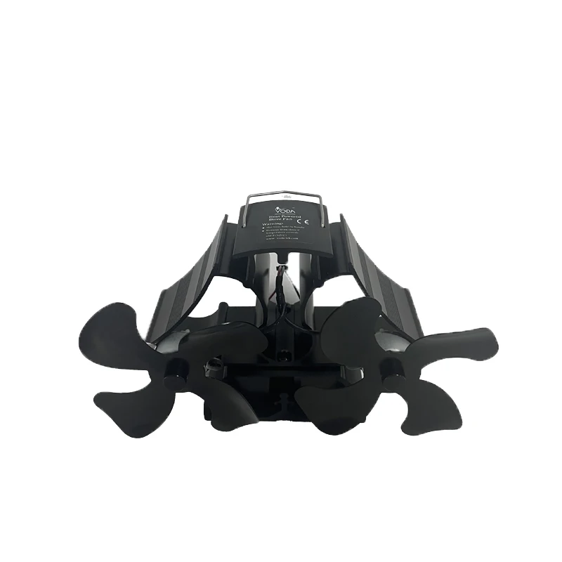 Twin motor fireplace Self powered High Speed Heat Powered Wood Pellet Stove  Fan