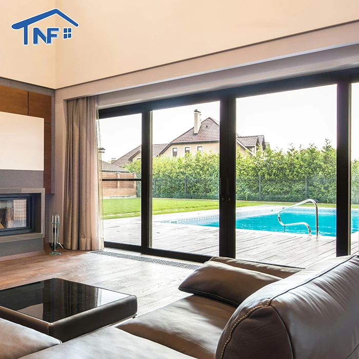 Security anti-theft standard sliding glass door courtyard sliding door