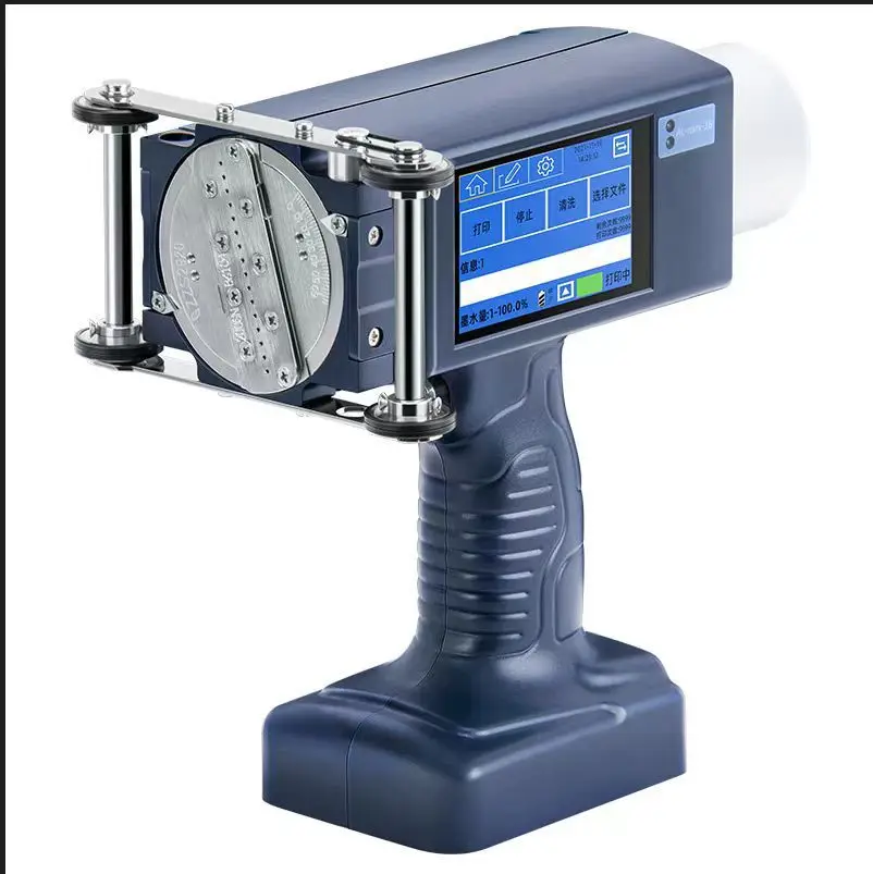 Hand-held Inkjet Printer Metal Wood Carton Production Date Two-dimensional Code Barcode Label Packaging Bag Coding Machine