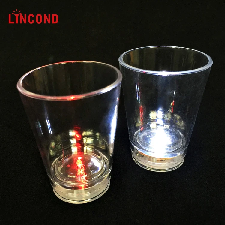 Lincond Customized Logo Led Flashing Cup, Light Up Glowing Led Plastic Cup for Bar Accessories And Party