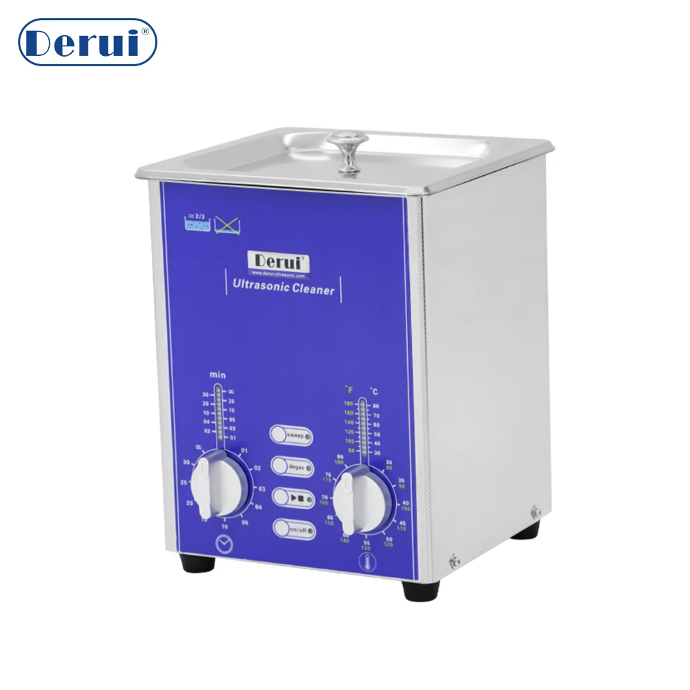 1.3L Ultrasonic Cleaner Stainless Steel Tank with Degas Sweep Heated Timer for Jewelry Ring Diamond Printer Head