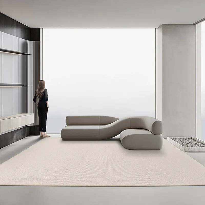 Creative designer living room sofa corner 7 sofa simple irregular fabric large size sofa