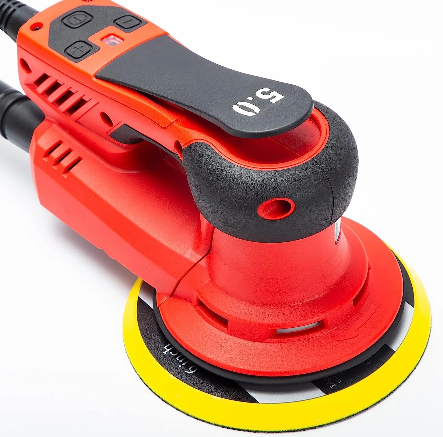 Floor Sander Machine Air Palm Orbital Sander Tool Kit Polisher Central Vacuum Wooden 6 Inch