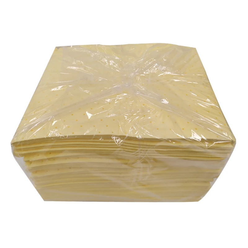 Competitively Priced Yellow Chemical Liquid Absorbent Pads Environmental Product