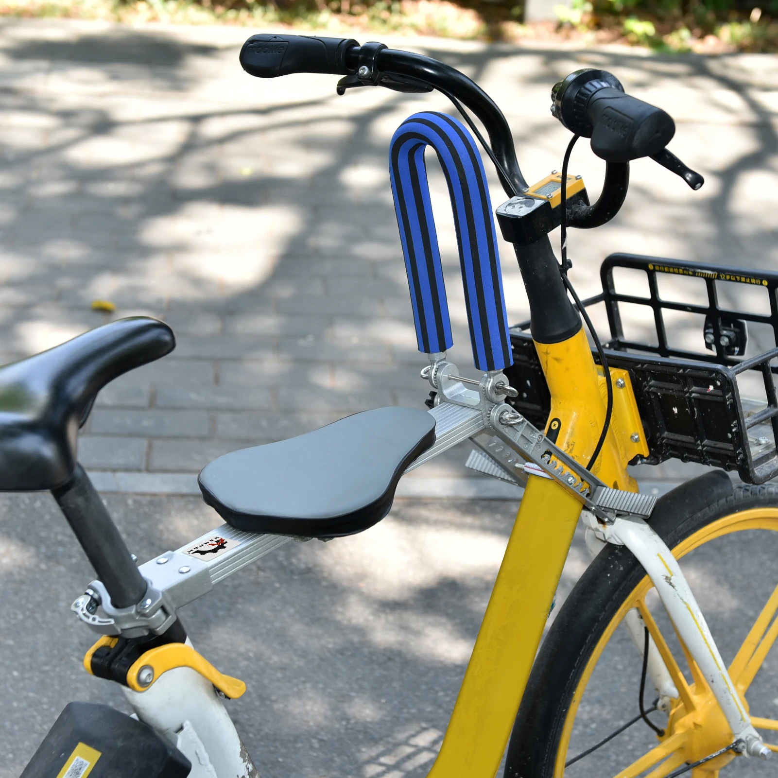 
YSANAM Child Bike Seat Portable Foldable & Ultralight Front Mount Baby Kids Bicycle Carrier With Handrail 