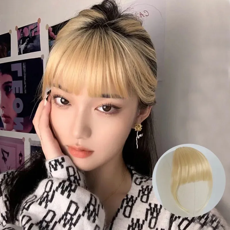 ZP LONGFOR Hot sale Synthetic Hair Bangs Straight Fringe Bangs Extension Fringe For Women