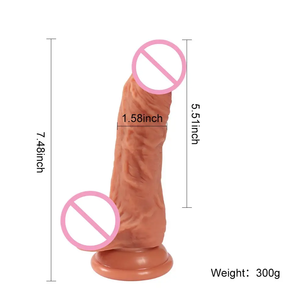 xise dildo silicone brown skin suction cup sex toy for women Penis realistic games  molds oem realistic silicone soft toys