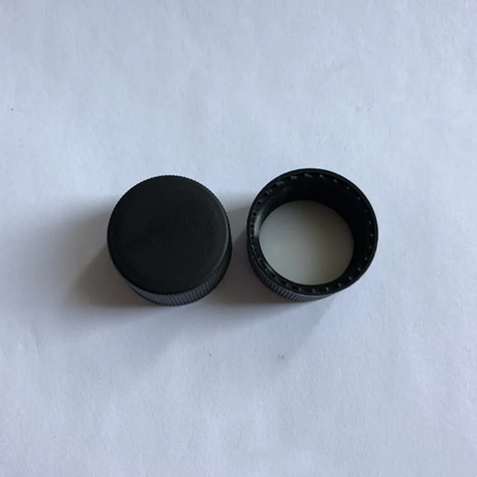 18/410 Plastic PP ribbed screw cap , 18mm neck size lid