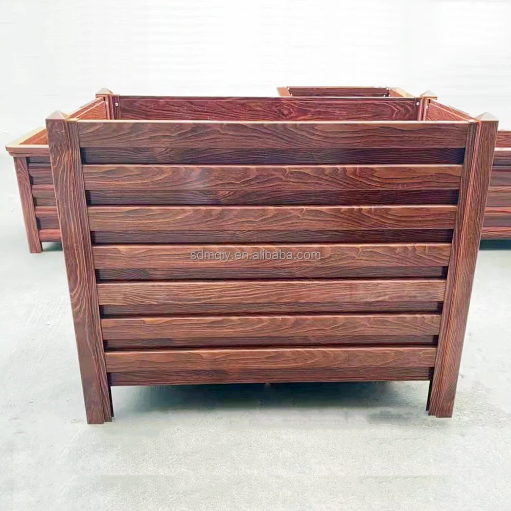 Competitively priced balcony protected aluminum flower box grated tree basin