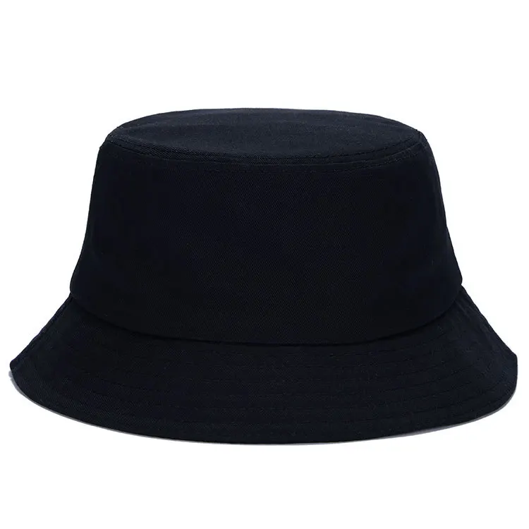 Wholesale high quality custom logo design unisex adult plain cotton bucket hat