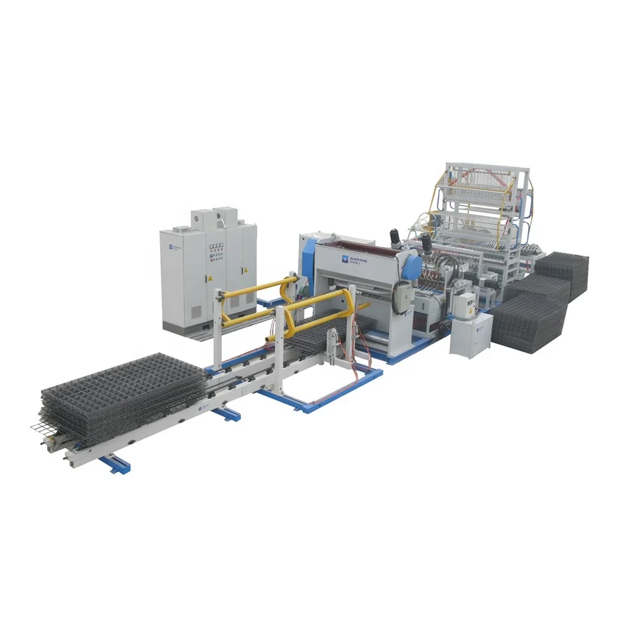 Hebei Jiaoyang Wire Mesh Machine Welding Machine Factory Brc Rebar / Reinforce Mesh 100-300mm 26*6*2.2m 90times/min 3 - 8 Mm 215