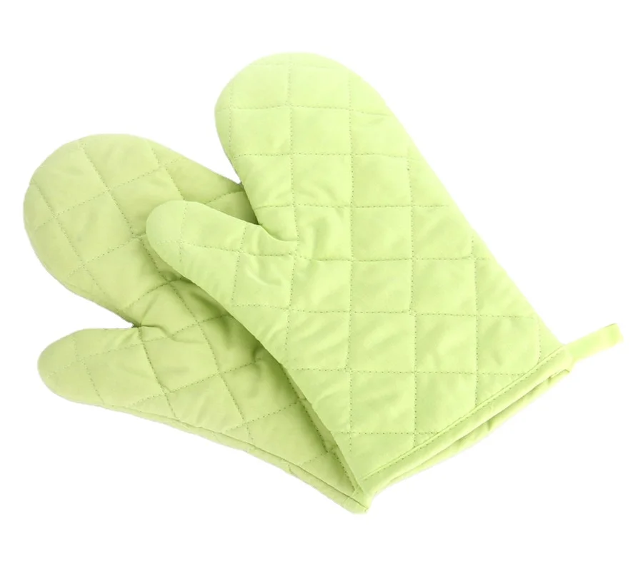 Утолщенные перчатки для микроволновой печи, кухонные однотонные перчатки для выпечки, термостойкие