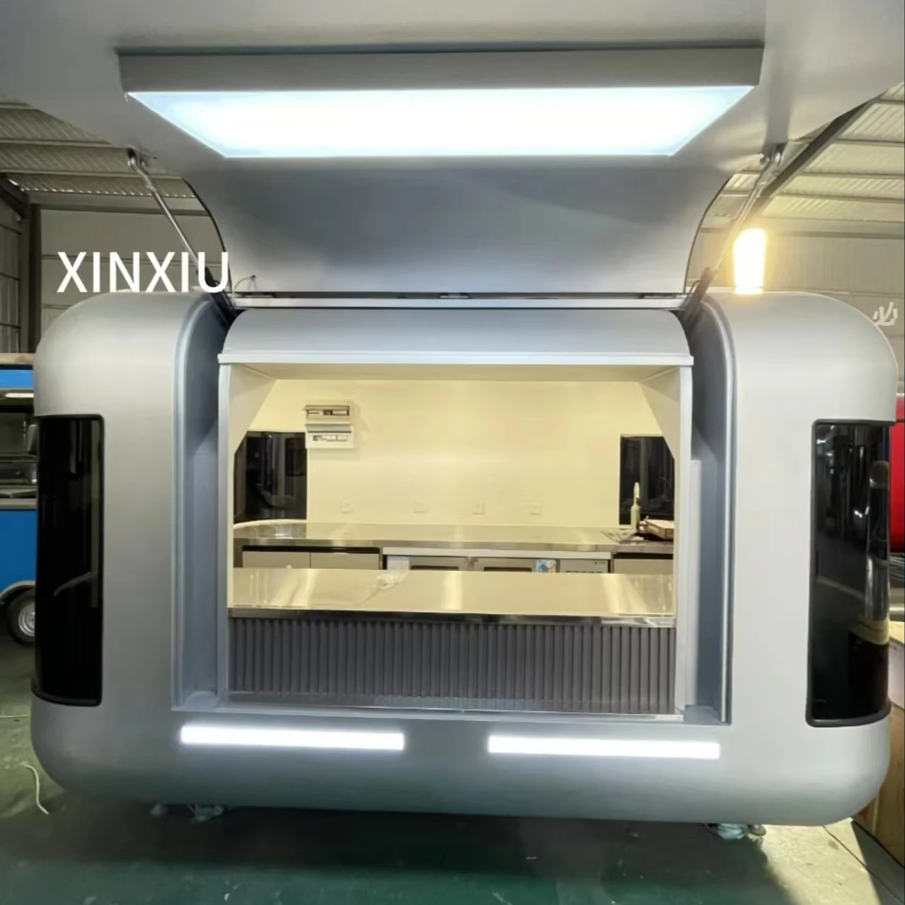 Export Israeli food kioskstreet food cartmobile coffee cart with full kitchen pizzaair conditioning restaurant wholesale price
