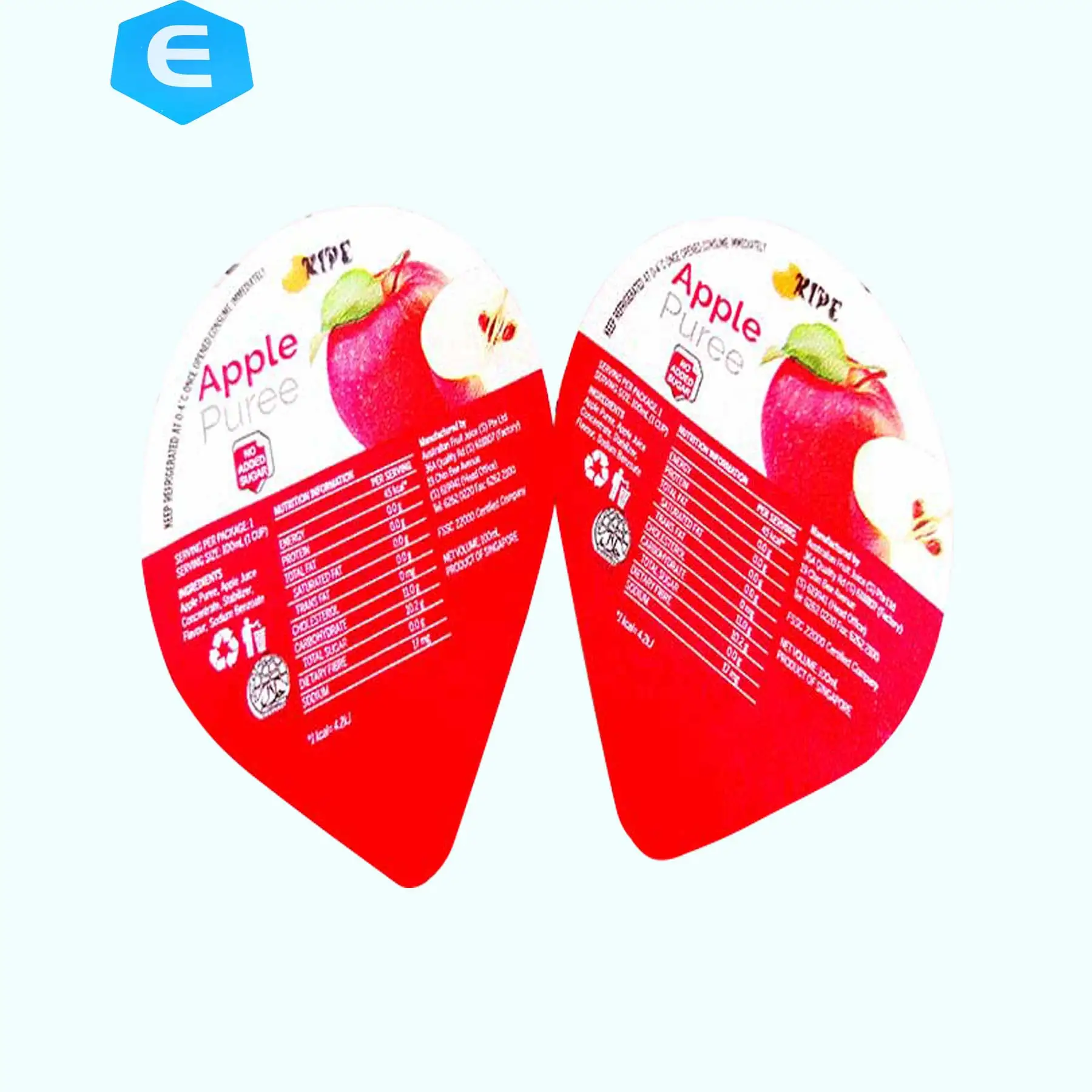 Luckyking heat sealing plastic container with aluminum foil lid coating lacquer