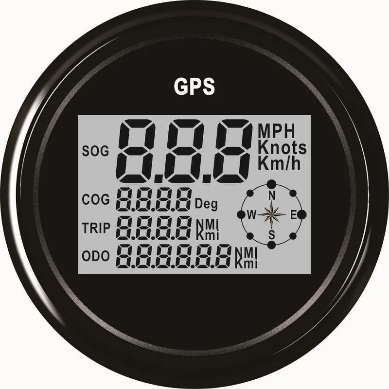 Цифровой GPS Спидометр одометр 85 мм 0-999 для автомобиля лодки с подсветкой 12 В