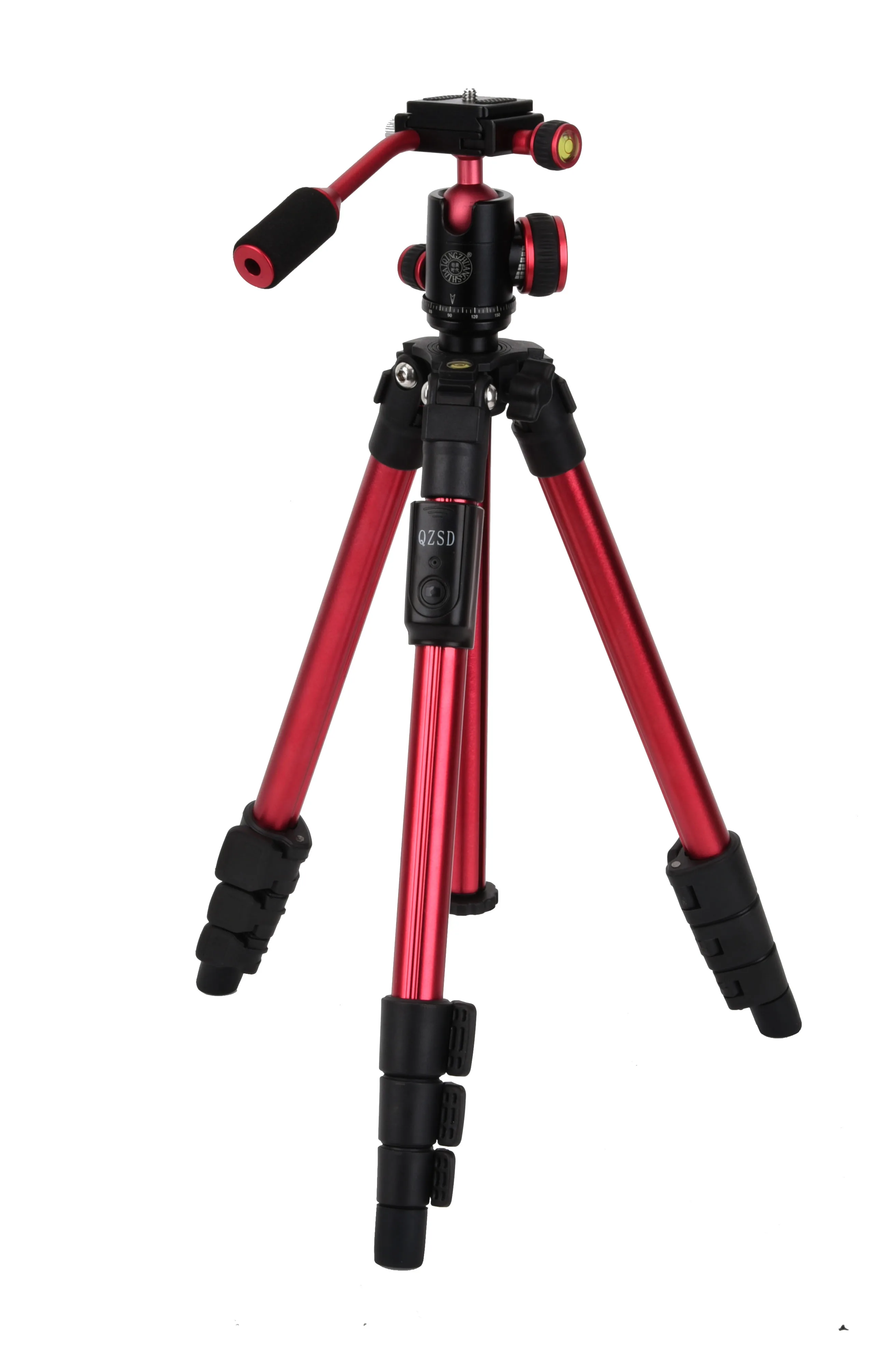 
Travel Tripod With Remote Tripod Q160S With 3-Way 40-126cm Universal Camera Tripod for Camera for cell phone 