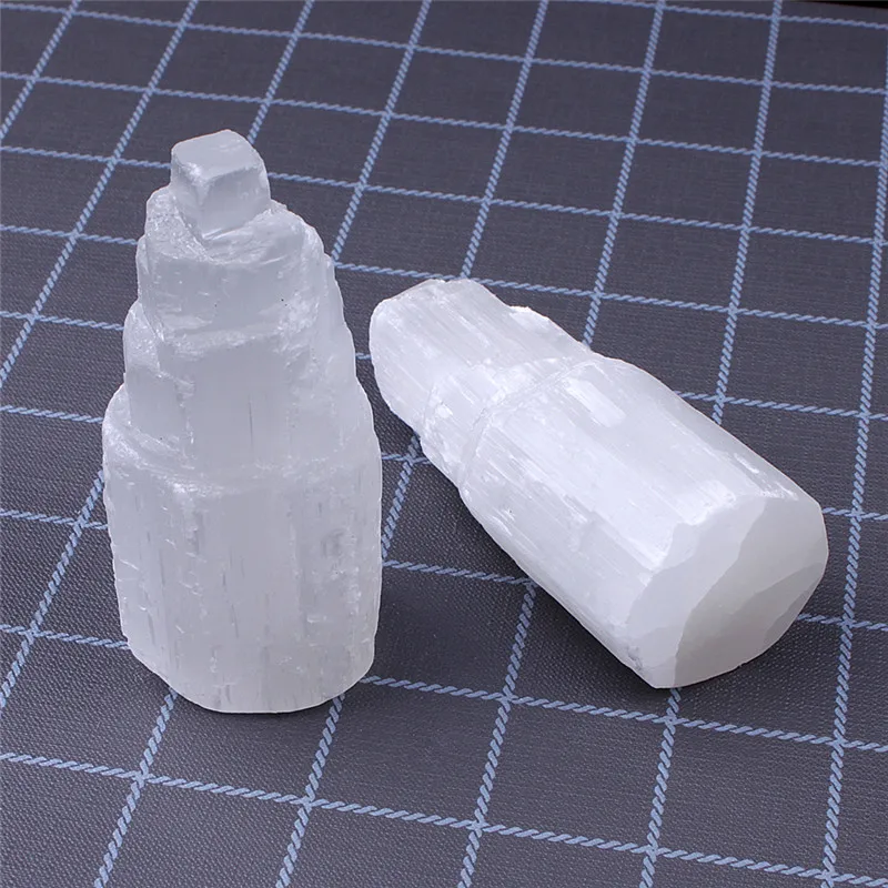 
Wholesale natural rock crystal polished selenite crystal quartz tower gypsum mountain shape stone ornaments for decoration 