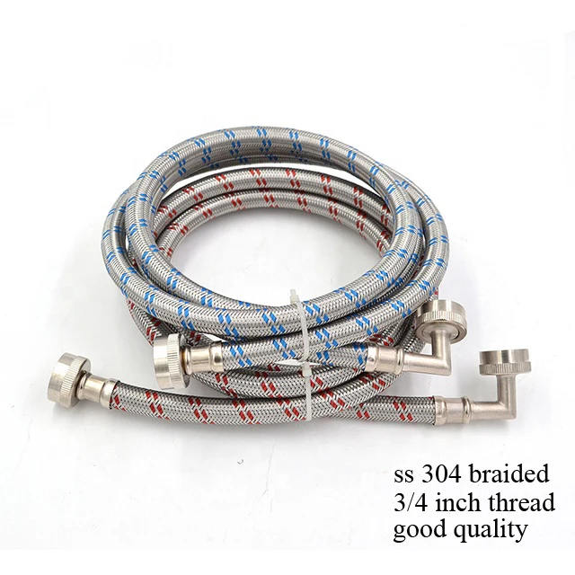 3/4 inch flexible SS braided washing machine hose for America market