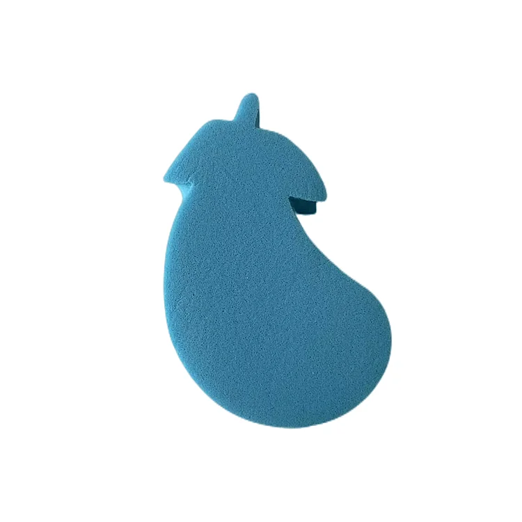 makeup sponge blender puff wholesale low price non latex bag OEM beauty packaging eggplant fruit shape