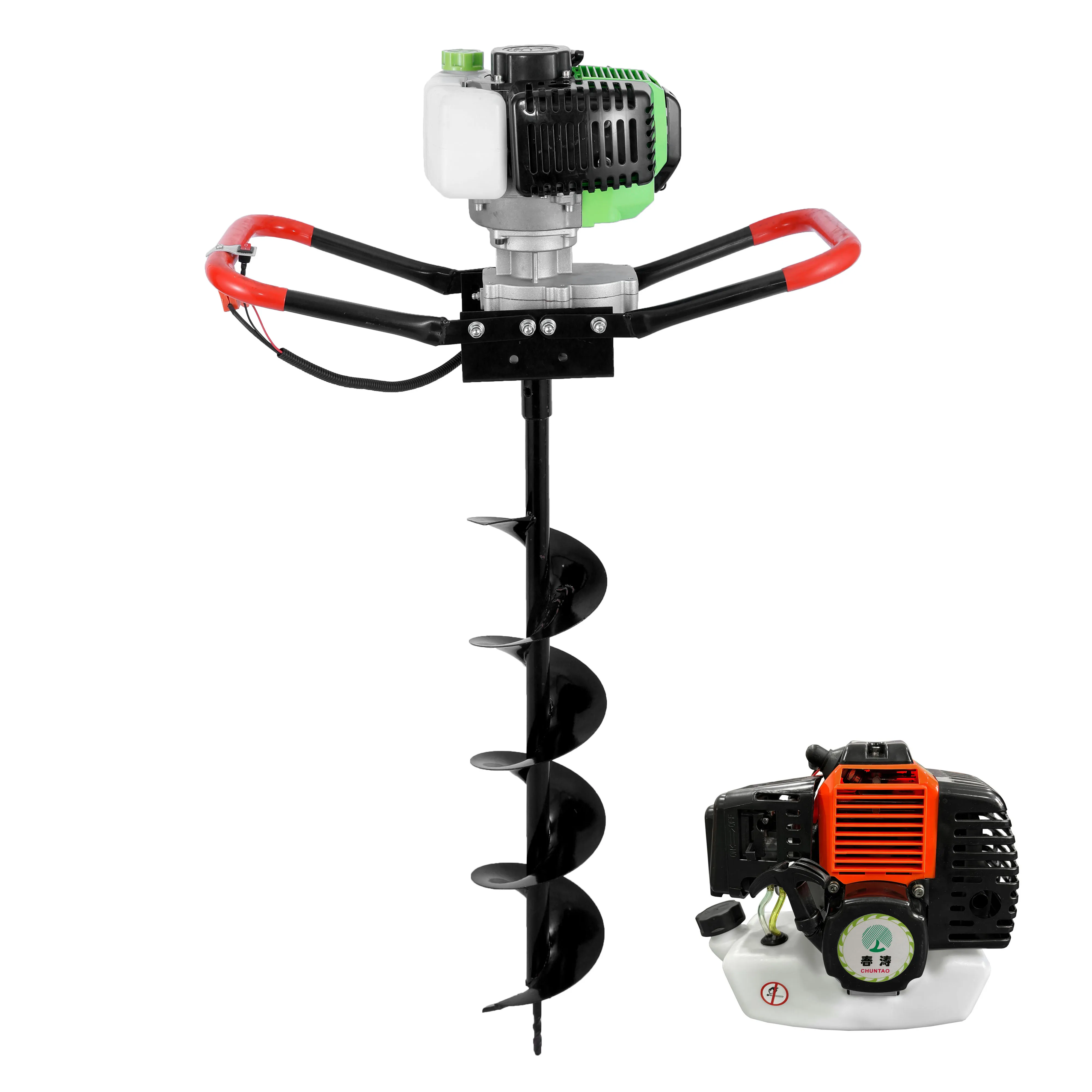 Cheap Price Tree Planting Earth Auger Ground Drill 52CC Heavy Duty Earth Auger with Metal Blade Drill