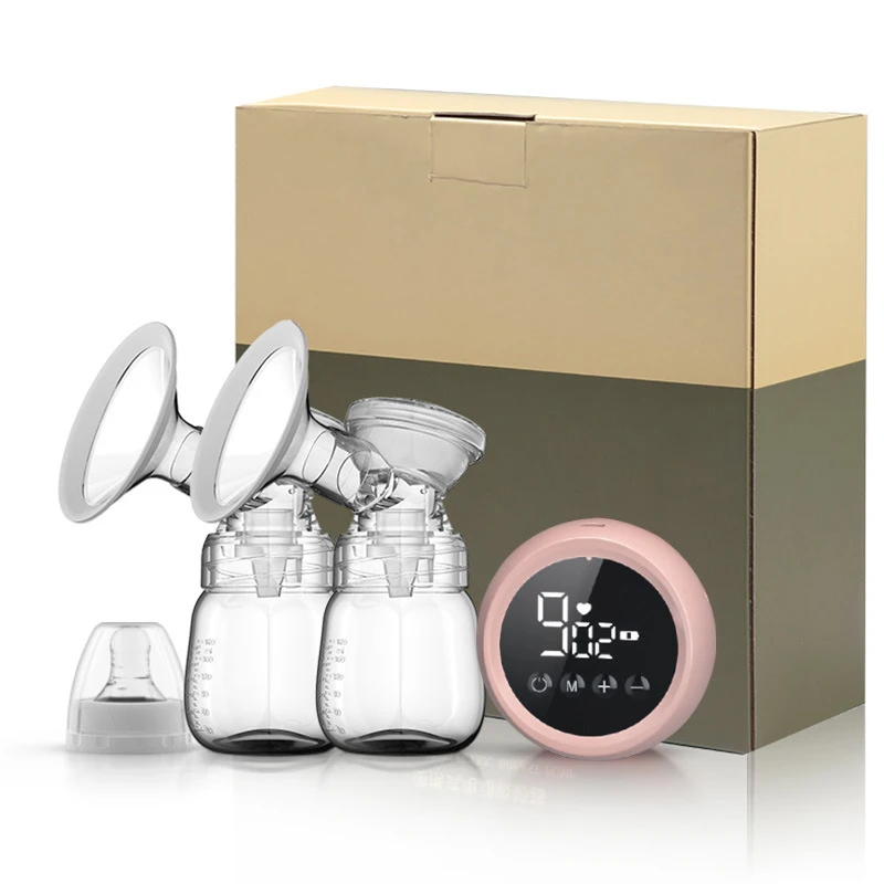 MZ-608B Rechargeable Double Bottles Automatic Portable Milk Suction electric breast pump