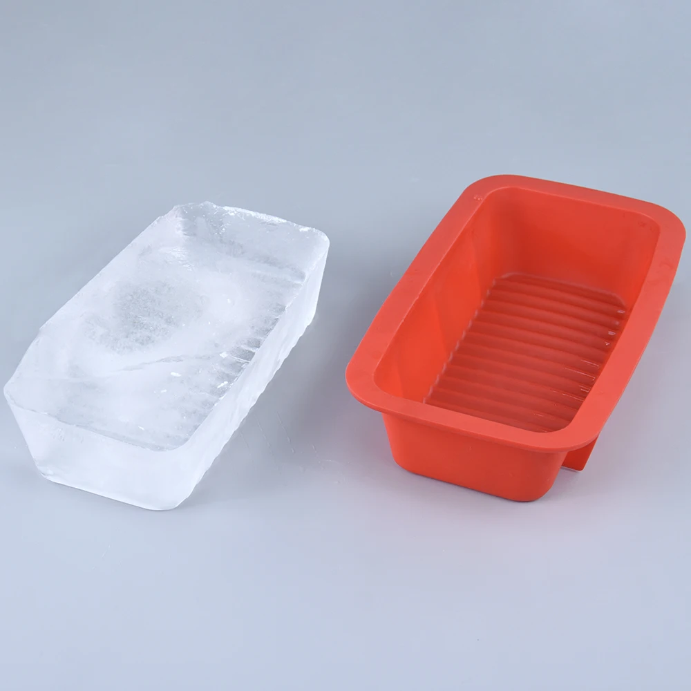 Extra Large Silicone Ice Block Mold -5 lbs Ice Bricks -Reusable Steel Reinforced Silicone Molds Big Ice Cube Molds