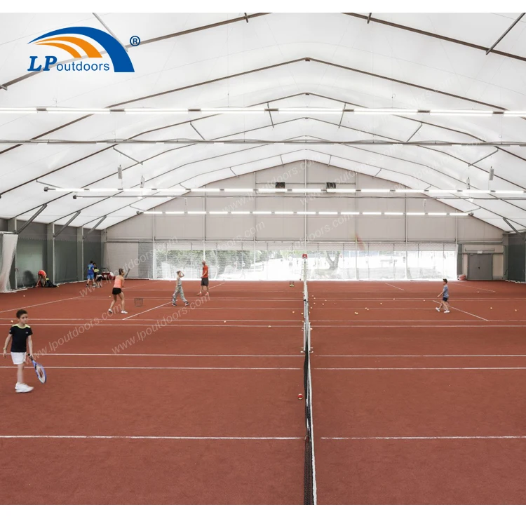 Large outdoor semi permanent structure polygon marquee tent for sport court