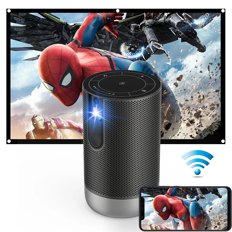 Home Theatre Digital Cinema Projector DLP 720P 1080p Home Native 3D Theater Video Proyector Smart 4K Support WIFI 3D Projector