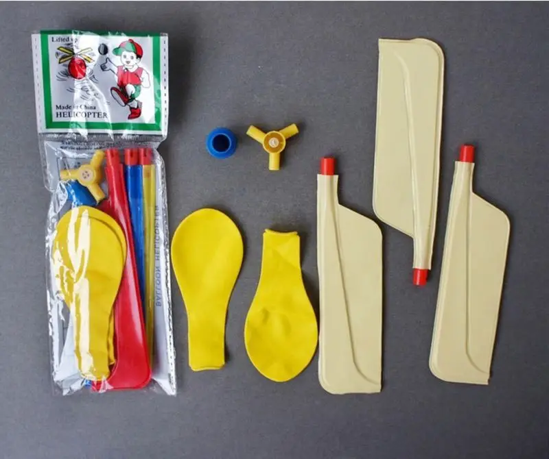 rubber novelty magic  flying airplane toy kids helicopter floating  interactive balloon plane propeller toy