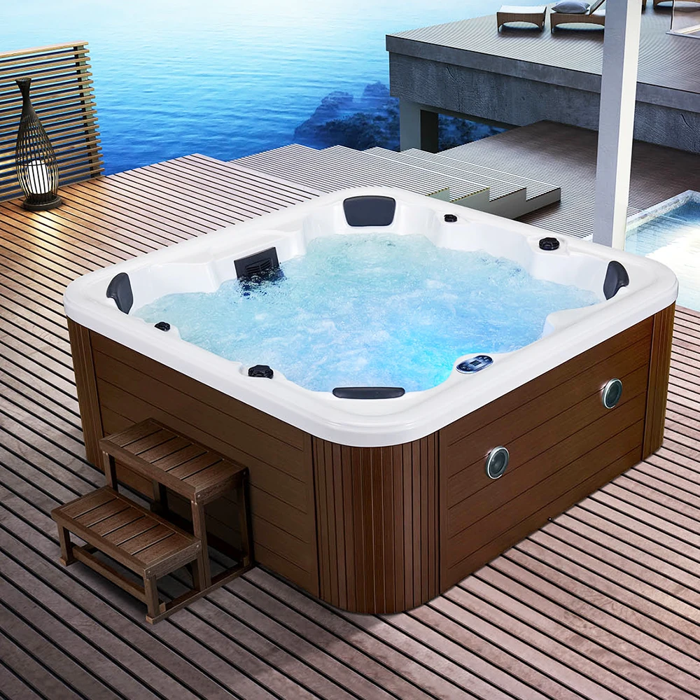 hot selling high quality acrylic whirlpool japan home sex hot tub massage spa wooden hot tubs outdoor