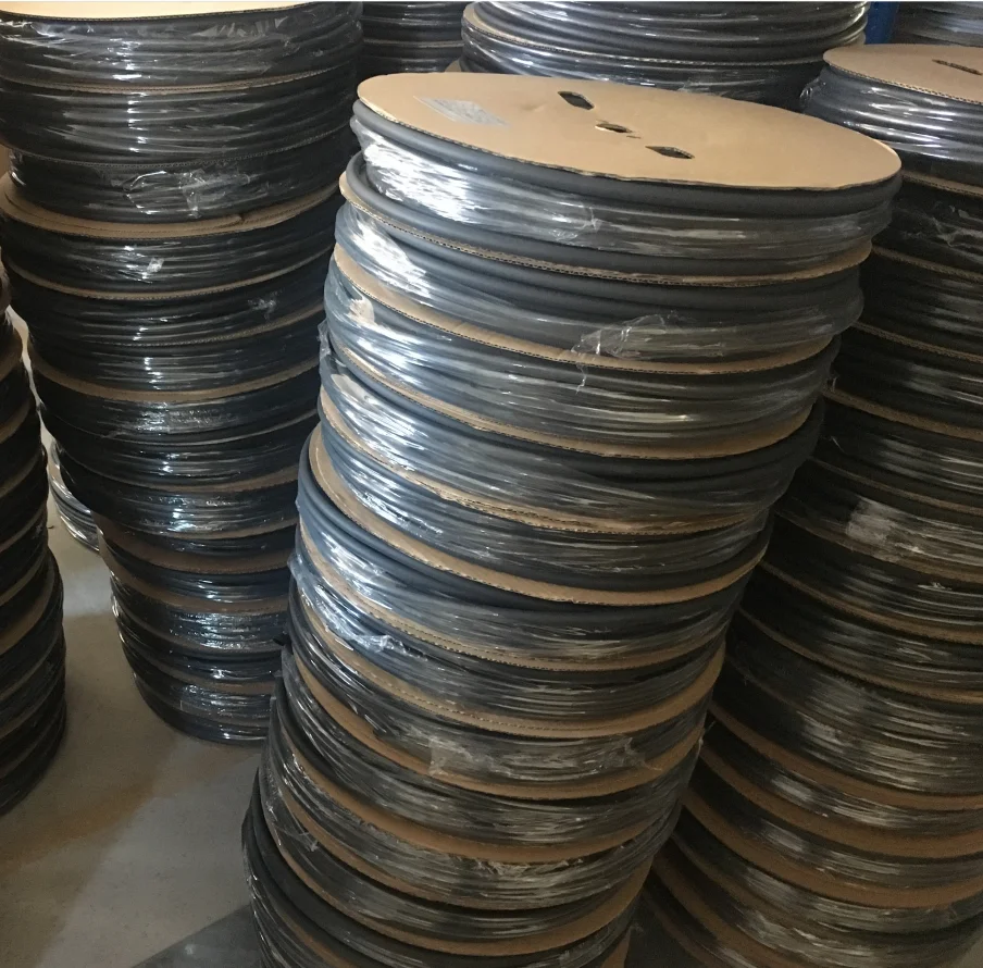 DEEM Black waterproof dual wall heatshrink with glue polyolefin heat shrink tubing for electrical insulation