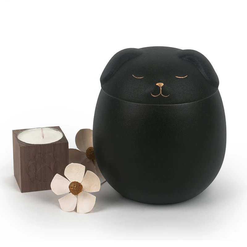 Urnas De Mascotas 500ml Pet Cremation Urn for Dog Sculpture Ceramic Ashes Keepsake
