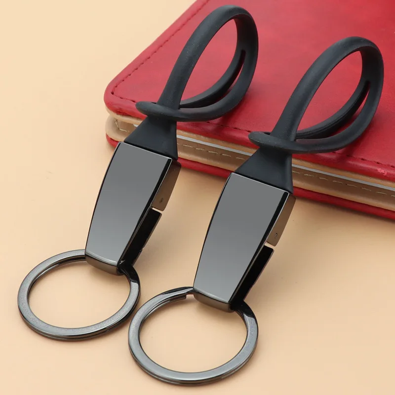 Danish black titanium car keychain creative keychain 1st and 2nd generation car keychains