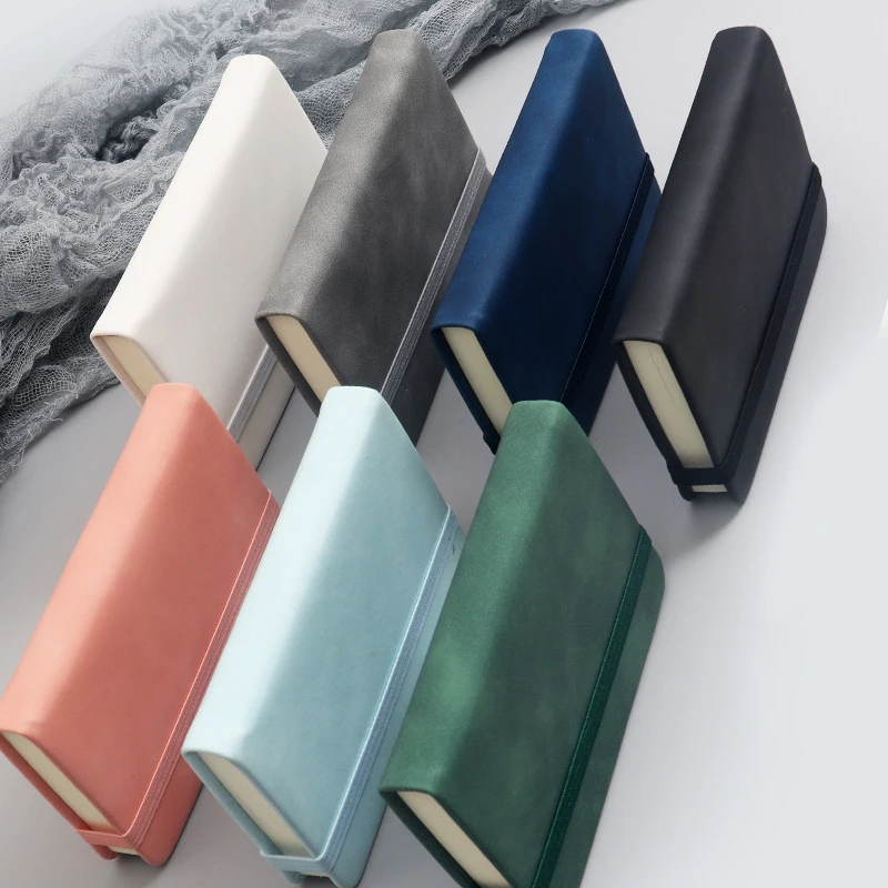 Small cute pocket notebook pu leather lined journal notebook custom printing notebook