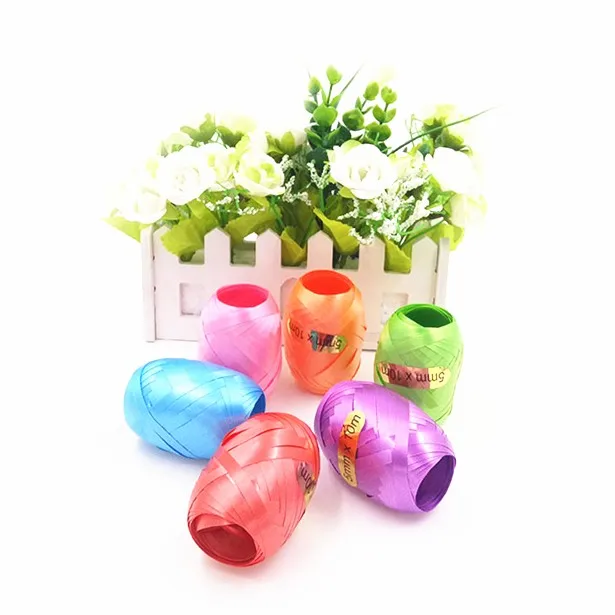 Plastic ribbon egg waterproof, windproof & durable ribbon egg roll for holiday decoration